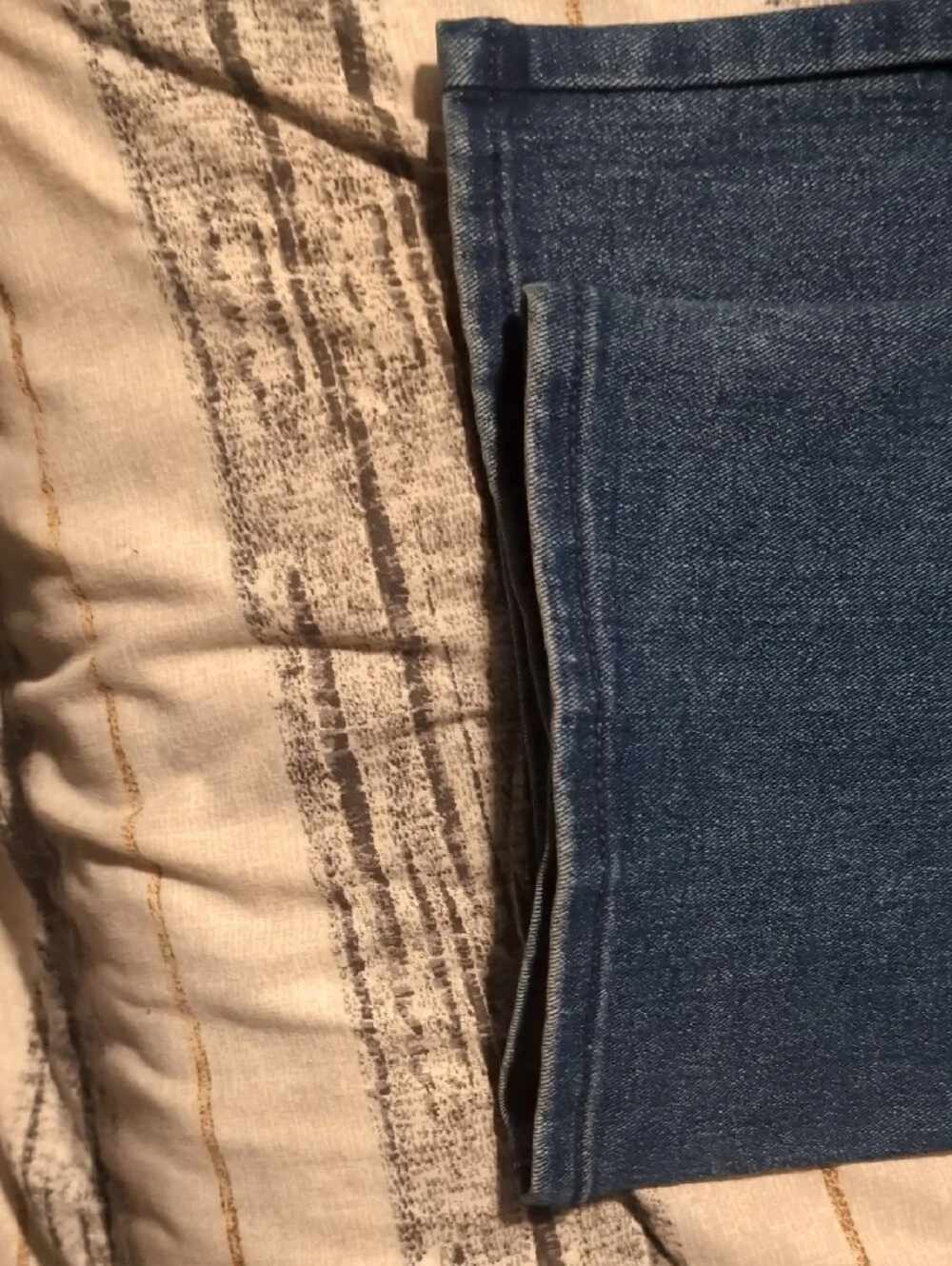 True Religion Mid Dark Blue Jeans with Red Stitching